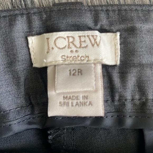 J. Crew pants gray slacks size 12 Stretch career pants - Picture 5 of 9
